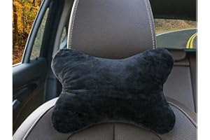 ‎CARALL CARALL 2 szt. Poduszka na krzesło do gier, zagłówek samochodowy, poduszki podróżne, na zagłówek i szyję (czarna)