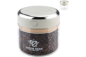 Zosenyer Bote Café Hermético, 500ml Dispensador Cafe Molido, Recipiente para Grano, Té y Nueces, Tarros Cristal con Tapa para Hogar, Oficina y Cafetería (500ml)
