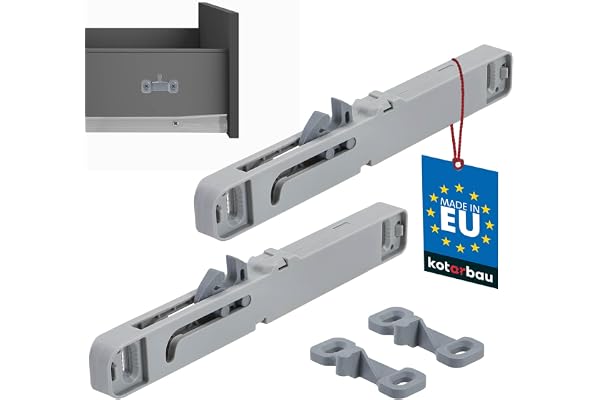 KOTARBAU® Box smala lådor, inmatningsdämpning för lådskenor och rullskjutningsstyrningar 149 x 27 mm plast mjuk stängning låda eftermontering dämpning för lådor