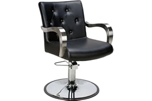 MEDEO Poltrona Sedia da barbiere professionale sedia per parrucchieri parrucchiere salone trucco 205498