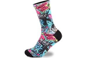 Everfly Calcetines Crossfit Calcetines Hombre Divertidos Mujer Media Caña Deporte Gimnasio Padel Baloncesto Ciclismo Running Futbol Senderismo Tecnico Amortiguacion Colores Regalo Ropa