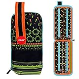  SUPER HEROES NEGRO, ESTUCHE ESCOLAR 4 COMPARTIMENTOS 08872SHKC