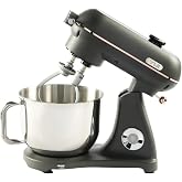 M122 Plus Easy Chef Dc Motor Stand Mikser &Ccedil;ift Başlıklı Hoparl&ouml;r &Ouml;zellikli Gri - Gold