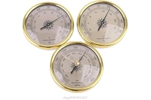 YHDNCG Baromètre, baromètre, thermomètre, hygromètre, baromètre encastré à fixation murale, mesure de la température