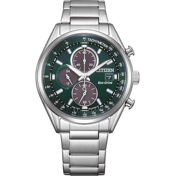 Orologio Uomo Citizen Eco-Drive AN8200-50A | Cronografo Al Quarzo Con Cinturino Acciaio | Quadrante Argento 42 Mm | 10 Bar