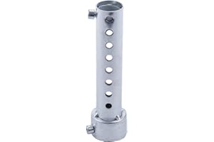LQNB Silver Pot D'échappement de Moto Peut Insérer Un Silencieux Baffle DB Killer Silencer 35Mm X 140Mm