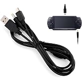 POP KONSOL PSP Şarj ve Data Kablosu PSP 1000 2000 3000 E1004 Uyumlu PlayStation Portable Film Video M&uuml;zik Oyun Transfer 2in1 