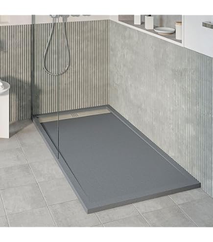 Piatto doccia 70x170 filo pavimento Agorà in resina bianco pietra
