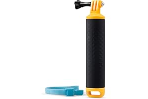 FEBBYA Galleggiante,Impugnatura Bastone Galleggiante Action Cam Handle Mount Grip per Hero 5/3 4 Session 3 Panasonic Lumix Nikon con Regolabile Cinturino Vite 78cm Nero