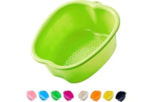 AXLOFO® Large Spa Foot Bath Bowl, Sturdy Plastic Foot Soak Bowl, Massage Foot Pedicure Bowl, Detox, feet soak, Extra FootBath foot basin For Soaked to Remove Dead Skin, Calluses (apple)