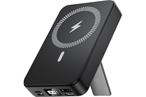 Powerbank für Magsafe 10000mAh, Pakinui Kabellose Powerbank Magnetische, PD 22.5W USB-C Wireless Powerbank Induktives Laden Akku mit LED-Display für iPhone 16/15/14/13/12 /Pro/Pro Max Series