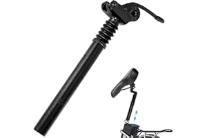 GAGACISO 25,4/27,2 mm Tige de selle de vélo à suspension avec amortisseur en alliage d'aluminium pliable pour vélo électrique pliable
