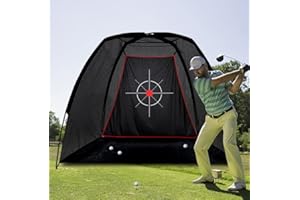 KAIDIDA Golf Practice Net 8X6FT Golf Driving Net for Garden Backyard Hitting Chipping with Target Carry Bag Durable Pop-up for Indoor Outdoor Training