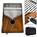 Price comparison product image 17 Keys EQ kalimba Thumb Finger Piano Solid Acacia Body Link Speaker Electric Pickup with Bag,Cable,Sticker,Song Book