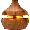 Spritumn 500ml LED Ultrasonic Aroma Diffuser Color Changing, Aromatherapy Essential Oil Diffuser, Cool Mist Humidifiers Improves Health, for Home, Yoga, Office, Spa, Bedroom, Baby Room (B)