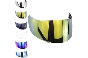 CASCO ACCESSORI Global Trade Visera Casco Compatible Casco AGV K1 K3-Sv S4-Sv K5 K5s NUMO STEALTH-Sv SKYLINE STRADA HORIZON - Predisposición para Pinlock - Oro