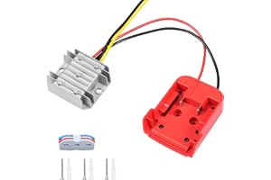 Step Down 18 V → 12 V Ultra 120 W-omvandlare för Mil.wau.kee M18, komplett batteriadapter med strömbrytare och kabel, 95 % ve