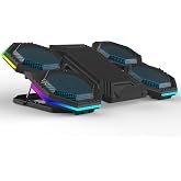 iDock F12-1 Black 2600RPM Y&uuml;ksek Devirli Fan Gaming Laptop Soğutucu Stand