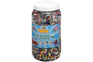 Hama Perlen 211-67 - Bügelperlen Latta con Circa 13.000 Perline, Mix Tono Pieno