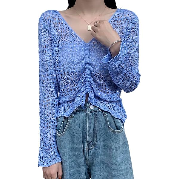 SOLY HUX Women's Ruffle Mock Neck Sweater - Button Detail, Long Sleeve Knit Pullover - View #6