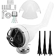 Eujgoov 1200W Small Wind Turbine 3 blads Wind Turbine DC 12V 24V 48V Turbine Wind Generator for Marine Home Charging(12V-Black)