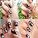 Anself Floral Design 3D Nail Art Stickers Decals Manicure Decoration Beautiful Fashion Accessories White 30 Sheet