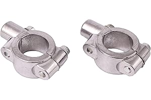 ICTRONIX 2X 10 mm del Motociclo del Manubrio della Bici Specchio Morsetto Monte 22mm Staffa Universale Cromato