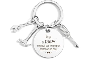 BOMEON Cadeau Mamie Papy, Cadeau Noel Mamie Papy, Porte Clef Mamie Papy, Cadeau Fete Des Meres Peres, Cadeau Pour Mamie Papy, Idee Cadeau Mamie Papy