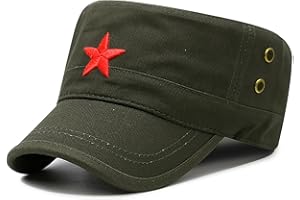COOLSOME Vintage Fatigue Red Star Mao Army Military Hat