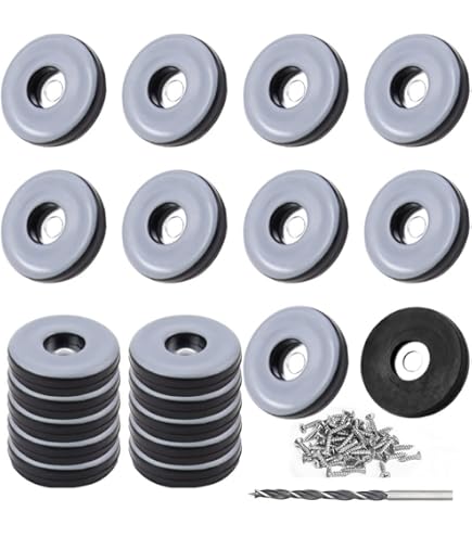 Set Da 30 Feltrini In Teflon Da Avvitare Diametro 19mm Scivoli Per Sedie Con Viti Protezionedei Mobili Pavimenti 81577376 - Foto 7
