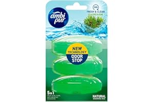Ambi Pur 6 x 3 flüssige WC-Steine Nachfüller 3 x 55 ml - Theeboom & Den (Tea Tree/Pine)