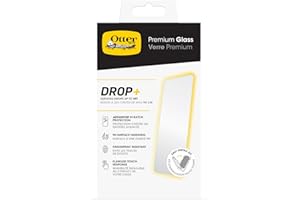 OtterBox Premium Ochraniacz ekranu dla iPhone 15 Pro Max, Szkło hartowane, zaawansowana ochrona przed zarysowaniami, wytrzymuje upadki z wysokości do 3ft, Ochrona Antybakteryjna