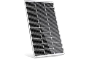 BOKENTIO 100 W 12V Solar Panel Monocrystalline 100 Watt PV Module for 12 Volt Batteries Caravan Motorhome Boat Yacht RV Roof Mounts Off Grid