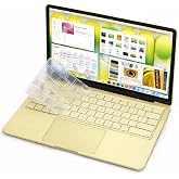 UnDePlus Macbook Neo 13in&ccedil; A18 Pro A3404 ile uyumlu Klavye Koruyucu Şeffaf Silikon Ped Renksiz