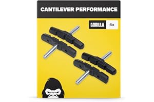 ALPHATRAIL Cantilever Zapatas Freno 2 Par 70mm Symmetric I para Shimano, Tektro, Avid, Sram, XLC etc I Alto Rendimiento I Durable & Ajuste Pastillas de Freno Bicicleta