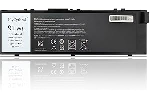 FlyZythrol 91Wh MFKVP battery Compatible with Dell precision 15 7510 7520 17 7710 7720 M7510 M7710 Series T05W1 GR5D3 M28DH RDYCT 1G9VM 0FNY7 451-BBSF 451-BBSB