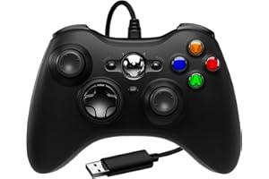 SWCTIM Wired Controller for Xbox Series X & S, Xbox One,Gamepad for PC Windows 7/8/10,Featuring Remappable Buttons, 3.5mm HIFI Headset Jack,Dual Motors,and 6-Axis Gyroscope Black