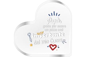 NAÏZAYA Idea Regalo Papà Originale 2025 – Targa Festa del Papà Personalizzata - Idee Regali Compleanno Originali