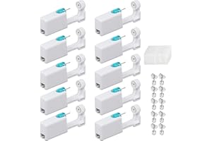 CXXTKCXXLC 10 Kit Piercing Oreja con Pistola Pendientes Oreja Desechable, Pistolas Piercing Oreja con Pendientes de Acero Quirúrgico, Segura e Higiénica, Perforador Oreja para Hacer Pendientes, Unisex