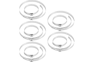 QWORK® 10 piezas Abrazaderas de fuelle universal - acero inoxidable - 20 a 50 mm y 50 a 120 mm