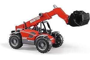 bruder 02125 - Manitou Teleskoplader MLT 633 - 1:16 Véhicules, Véhicule de chantier, Machine de construction, Chariot élévateur, Chargeuse sur pneus, Jouet
