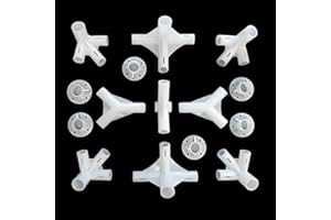 SMTHOME 15 piezas de repuesto para toldo de 3 x 6 m, conector central de esquina de 25/19 mm, accesorio de tubería de fijación
