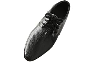 DAY8 Chaussures de Cérémonie en Cuir PU pour Garçon - Automne Hiver Mariage Soirée Bal - Derby à Lacets Pas Cher - Semelle en Caoutchouc