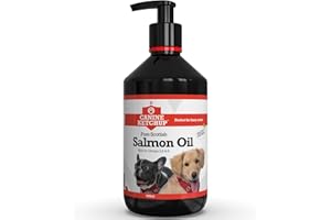 Pure Scottish Salmon Oil for Dogs UK - 500ml | 100% Pure Natural Omega 3, 6 & 9 Fish Oil for Dogs | Dog Salmon Oil - Dog Supplements - Omega 3 Fish Oil for Dogs | Canine Ketchup