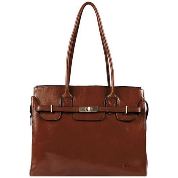 Sac Shopping KATANA Toile Enduite Marron – Imperméable, Porté épaule – Occasion Très Bon état