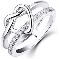 Orecchini A Rosa Infinito In Argento 925 Con Zirconia Cubica 3A - Gioiello Elegante Per Donna