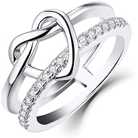 Orecchini A Rosa Infinito In Argento 925 Con Zirconia Cubica 3A - Gioiello Elegante Per Donna
