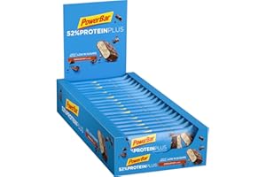 Powerbar 52% Protein Plus Chocolate Nut 20x50g - Barretta ad alto contenuto proteico e a basso contenuto di zuccheri