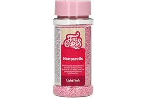 FunCakes Mompariglia Rosa Chiaro: Cake Sprinkles, Ottimo Gusto, Perfetto per la Decorazione di Torte, Centinaia e Migliaia di Sprinkles. 80 gr.