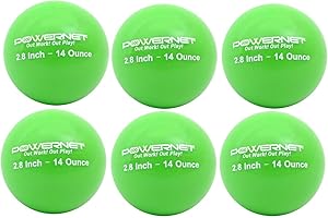 'PowerNet 2.8'' German Marquez Weighted Hitting Batting Training Balls (6 Pack), 12 to 20 oz, Build Strength and Muscle, Improve Technique and Form, Baseball Size'